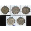 Image 2 : 1935 to 1939 Silver Dollars - Lot of 5