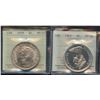 Image 1 : Lot of 2 ICCS Graded Silver Dollars