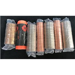 Canada - Mint issued sealed roll lot.