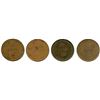 Image 2 : Lot of Four Upper Canada Half Penny Tokens.