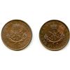 Image 2 : Lot of Two Bank of Upper Canada Half Penny Tokens.