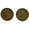 Image 1 : Lot of Two Nova Scotia Half Penny Tokens.