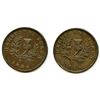 Image 2 : Lot of Two Nova Scotia Half Penny Tokens.