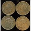 Image 2 : Lot of Four Nova Scotia Penny Tokens.