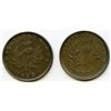 Image 2 : Lot of Two Counterfeit Nova Scotia Half Penny Tokens.