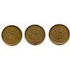 Image 2 : Lot of Three Counterfeit Nova Scotia Half Penny Tokens.