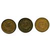 Image 2 : Lot of Three Nova Scotia Half Penny Tokens.