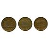 Image 1 : Lot of Three Hosterman & Etter Half Penny Tokens.