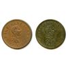 Image 2 : Lot of Two 1815 Success to Navigation & Trade Half Penny Tokens.