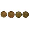 Image 2 : Lot of Four Nova Scotia Half Penny Tokens.