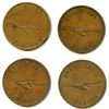 Image 2 : Lot of Four PEI Half Penny Tokens.