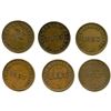 Image 2 : Lot of Eleven PEI Half Penny Tokens.