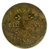 Image 2 : Br 995, CH-PE-9A. 1815 Ships, Colonies and Commerce Half Penny.