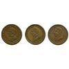 Image 1 : Lot of Three Wellington Half Penny Tokens.