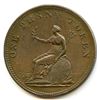 Image 2 : Br 974, CH-WE-3. Field Marshal Wellington, One Penny 1813.