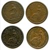 Image 2 : Lot of Four Wellington 1814 Half Penny Tokens.