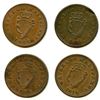 Image 2 : Lot of Four Wellington 1816 Half Penny Tokens.