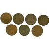 Image 2 : Lot of Seven Wellington Peninsular Half Penny Tokens.
