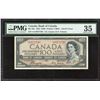 Image 1 : Bank of Canada $100, 1954 Devil's Face Radar - Rare