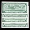 Image 2 : Bank of Canada $1, 1954 - Lot of 4 Transitional Prefix's