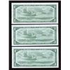 Image 2 : Bank of Canada $1, 1954 - Lot of 3 Consecutive Replacements