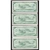 Image 2 : Bank of Canada $1, 1954 - Lot of 4 Replacement Notes