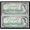 Image 1 : Bank of Canada $1, 1967 - Lot of 2 Replacement Notes