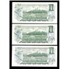 Image 2 : Bank of Canada $1, 1973 - Lot of 3 Low Serial Numbers