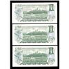 Image 2 : Bank of Canada $1, 1973 - Lot of 3 Low Serial Numbers
