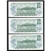 Image 2 : Bank of Canada $1, 1973 - Lot of 3 Consecutive Replacements