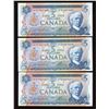Image 1 : Bank of Canada $5, 1972 - Lot of 3 Consecutive Replacements