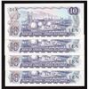 Image 2 : Bank of Canada $10, 1971 - Lot of 4 Consecutive Low Serial Numbers