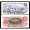Image 2 : Bank of Canada $10 & $50, 1975 Low Serial Numbers - Lot of 2