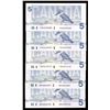 Image 1 : Bank of Canada $5, 1986 - Lot of 5 Replacement Notes