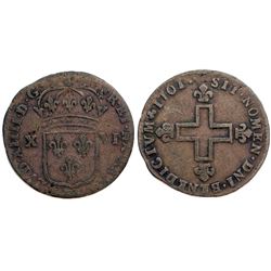 1701-BB Sol of 16 Deniers.