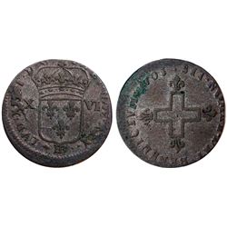 1703-BB Sol of 16 Deniers.