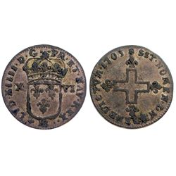 1703-BB Sol of 16 Deniers.