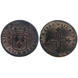 1706-BB Sol of 16 Deniers.