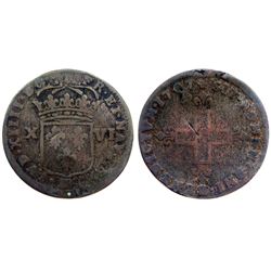 1707-BB Sol of 16 Deniers.