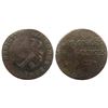 Image 1 : 1721-B [Rouen Mint] Copper Nine Deniers, Martin 1.5-A.5.  Rarity-3.