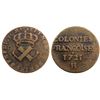 Image 1 : 1721-H [La Rochelle Mint] Copper Nine Deniers, Martin 2.1-B.2.  Rarity-4.
