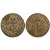 Image 1 : 1739-A [Paris Mint] Billon Half Sous Marques.  Vlack 294.  Rarity-4.