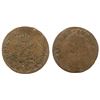 Image 1 : 1740-A [Paris Mint] Billon Half Sous Marques.  Vlack 295.