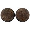 Image 1 : 1740-B [Rouen Mint] Billon Half Sous Marques.  Vlack 298.  Rarity-3.