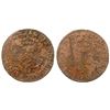 Image 1 : 1740-X [Amiens Mint] Billon Half Sous Marques.  Vlack 317.  Rarity-7.