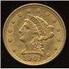 Image 1 : 1901 $2.50 Quarter Eagle Gold Coin