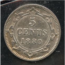 1880 Newfoundland Five Cents