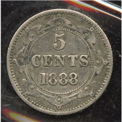 1888 Newfoundland Five Cents