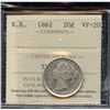 Image 2 : 1862 New Brunswick Twenty Cents