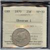 Image 2 : 1870 Twenty Five Cents
